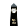 Obelisk Clock - Jet Black